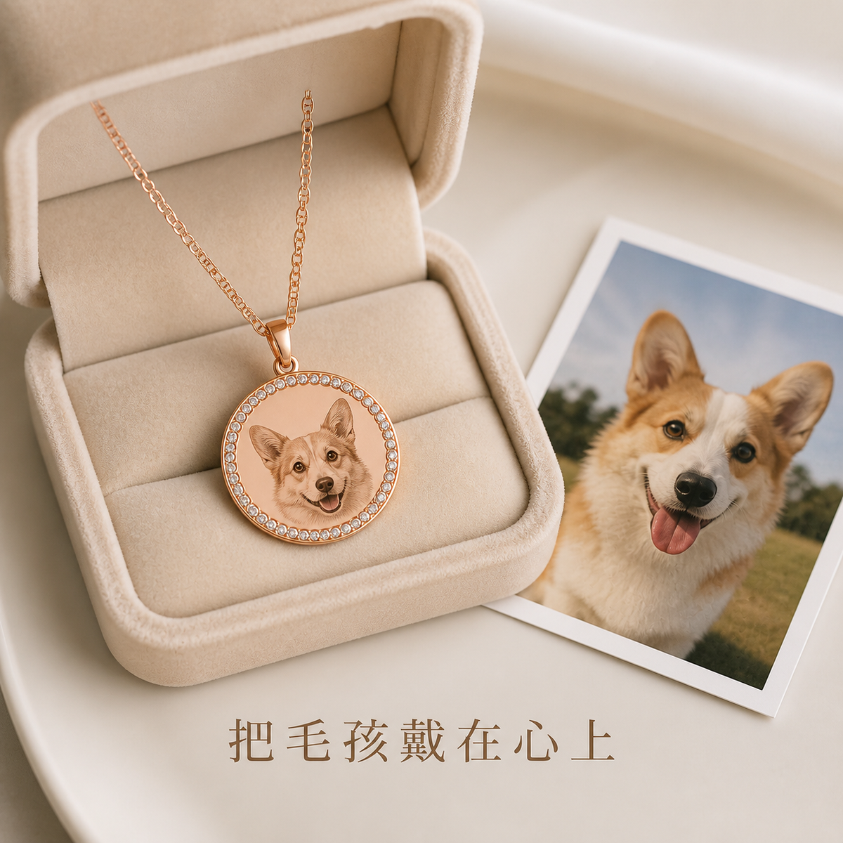 客製寵物項鍊送禮情境