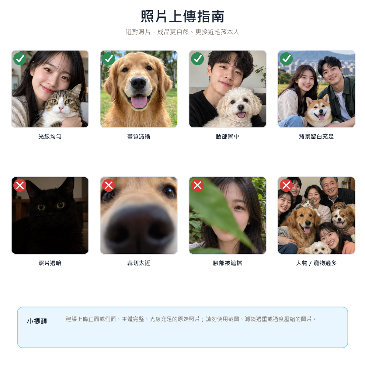 寵物照片上傳指南繁體中文